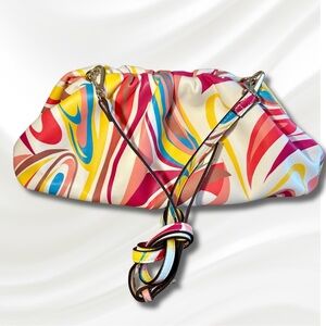 International Concepts Abstract Women's Shoulder Bag / Clutch Bag multicolor .
